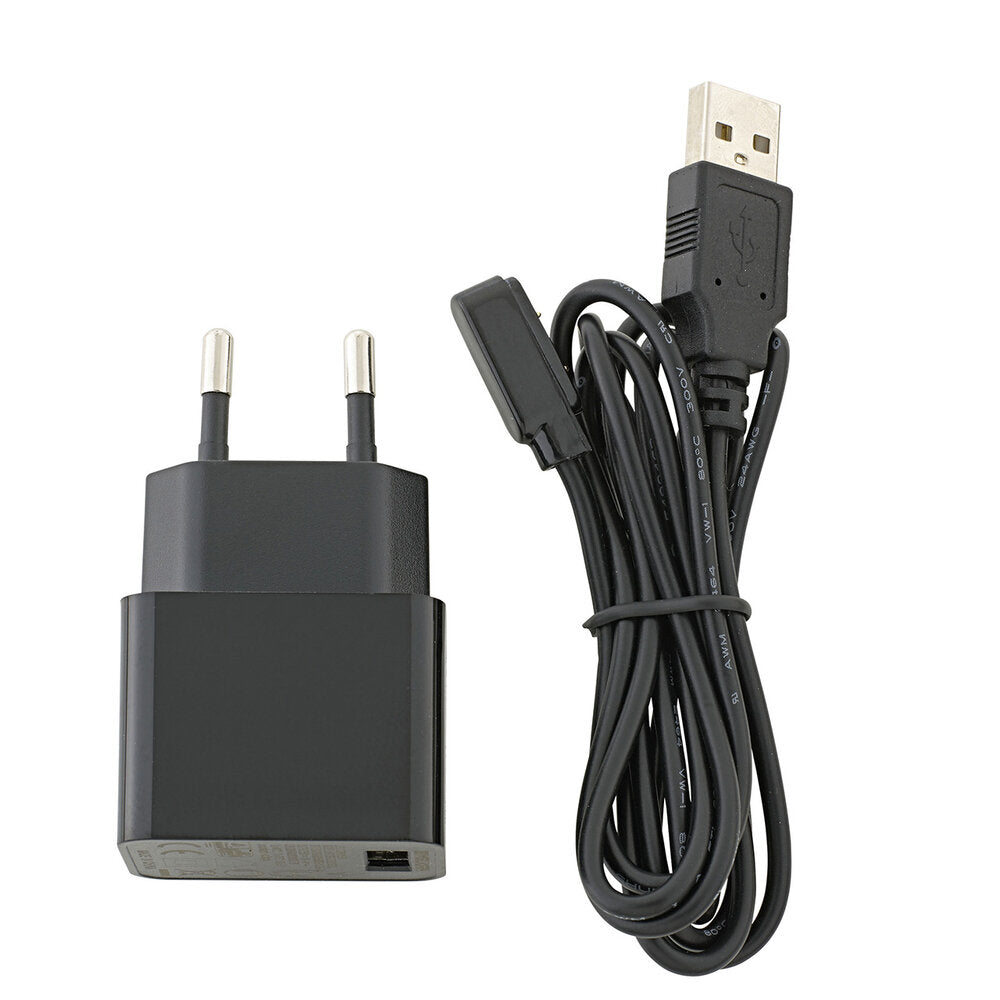 Nuindie Easy-Connect Ladekabel schwarz 120cm inkl. Netzteil schwarz