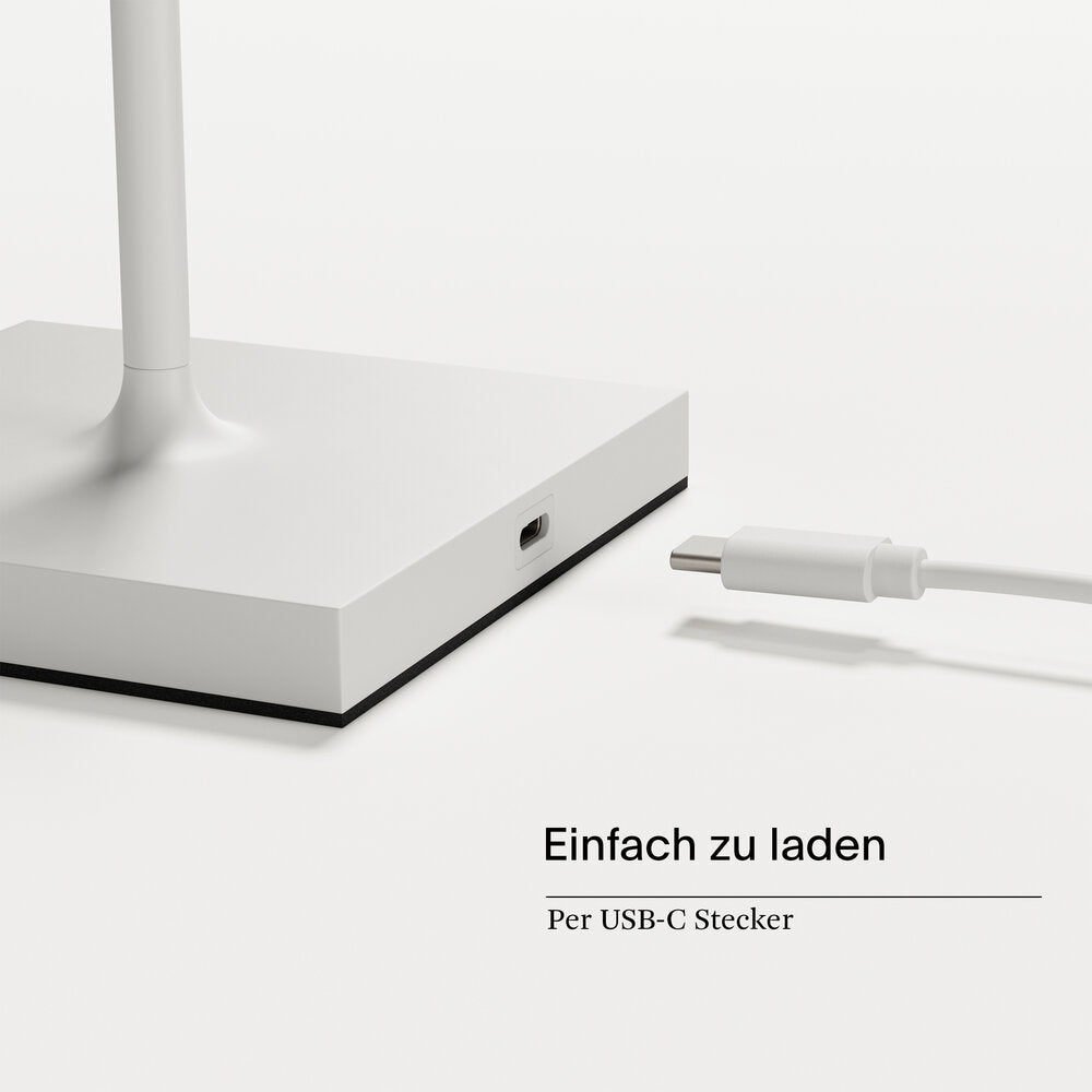 Akku-Stehleuchte Nuindie USB-C 1200mm schneeweiß schneeweiß