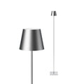 Akku-Stehleuchte Nuindie USB-C 1200mm silberfarben silberfarben