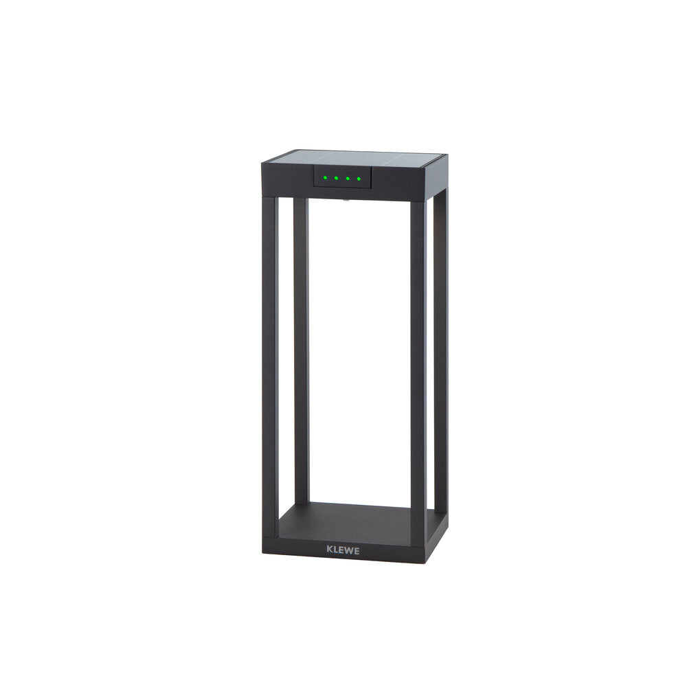 Klewe Radia Mini Akku-Solarleuchte 350mm anthrazit