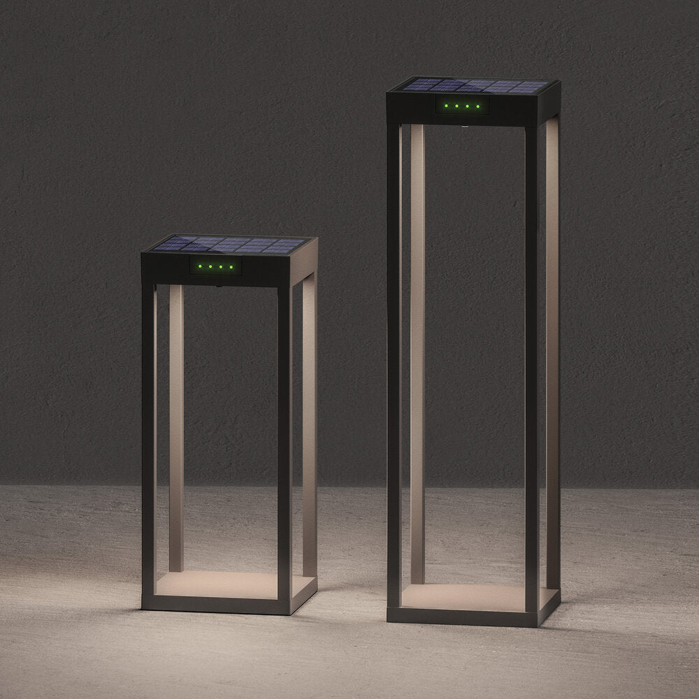 Klewe Radia Mini Akku-Solarleuchte 350mm anthrazit