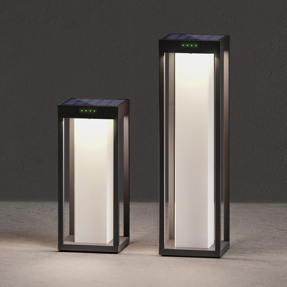Klewe Radia Maxi Moon Akku-Solarleuchte 500mm anthrazit