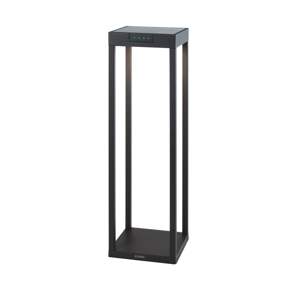 Klewe Radia Maxi Akku-Solarleuchte 500mm anthrazit
