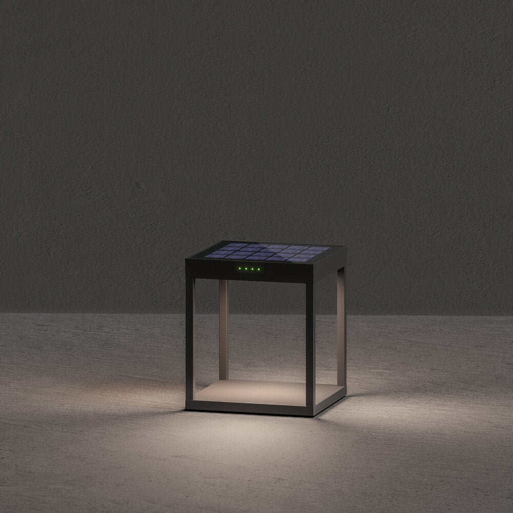 Klewe Radia Ground Akku-Solarleuchte 245mm anthrazit