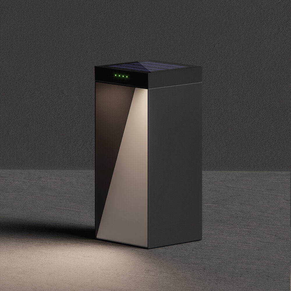 Klewe Milio Side Akku-Solarleuchte 350mm anthrazit