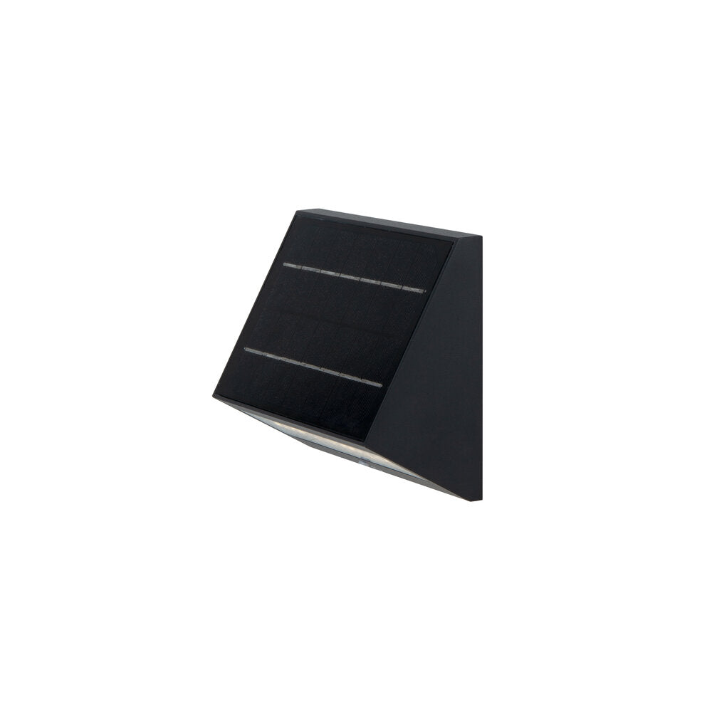 Klewe Ecostep Akku-Solarleuchte 141mm anthrazit