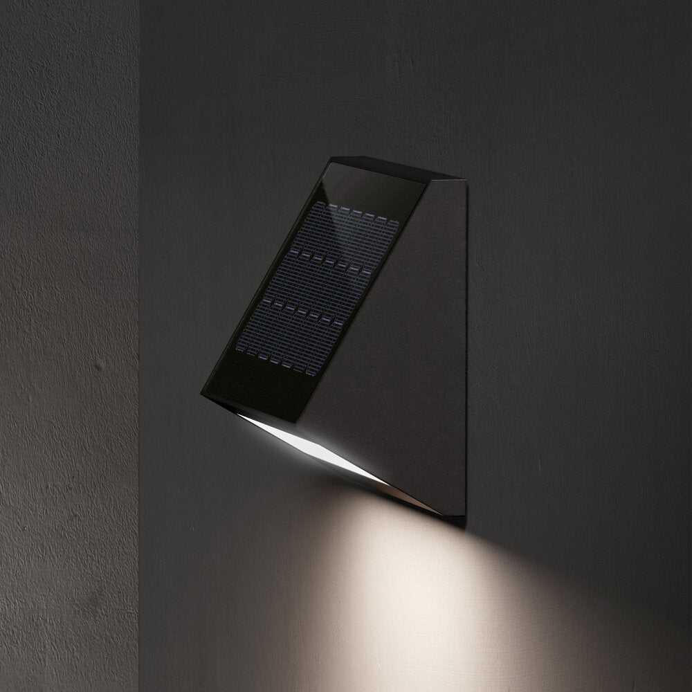 Klewe Ecostep Akku-Solarleuchte 141mm anthrazit