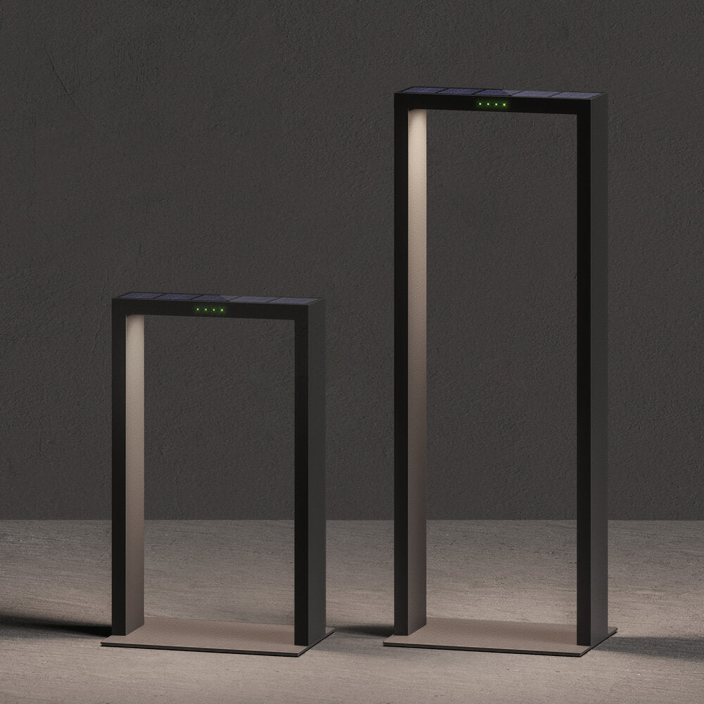 Klewe Axis Maxi Akku-Solarleuchte 650mm anthrazit