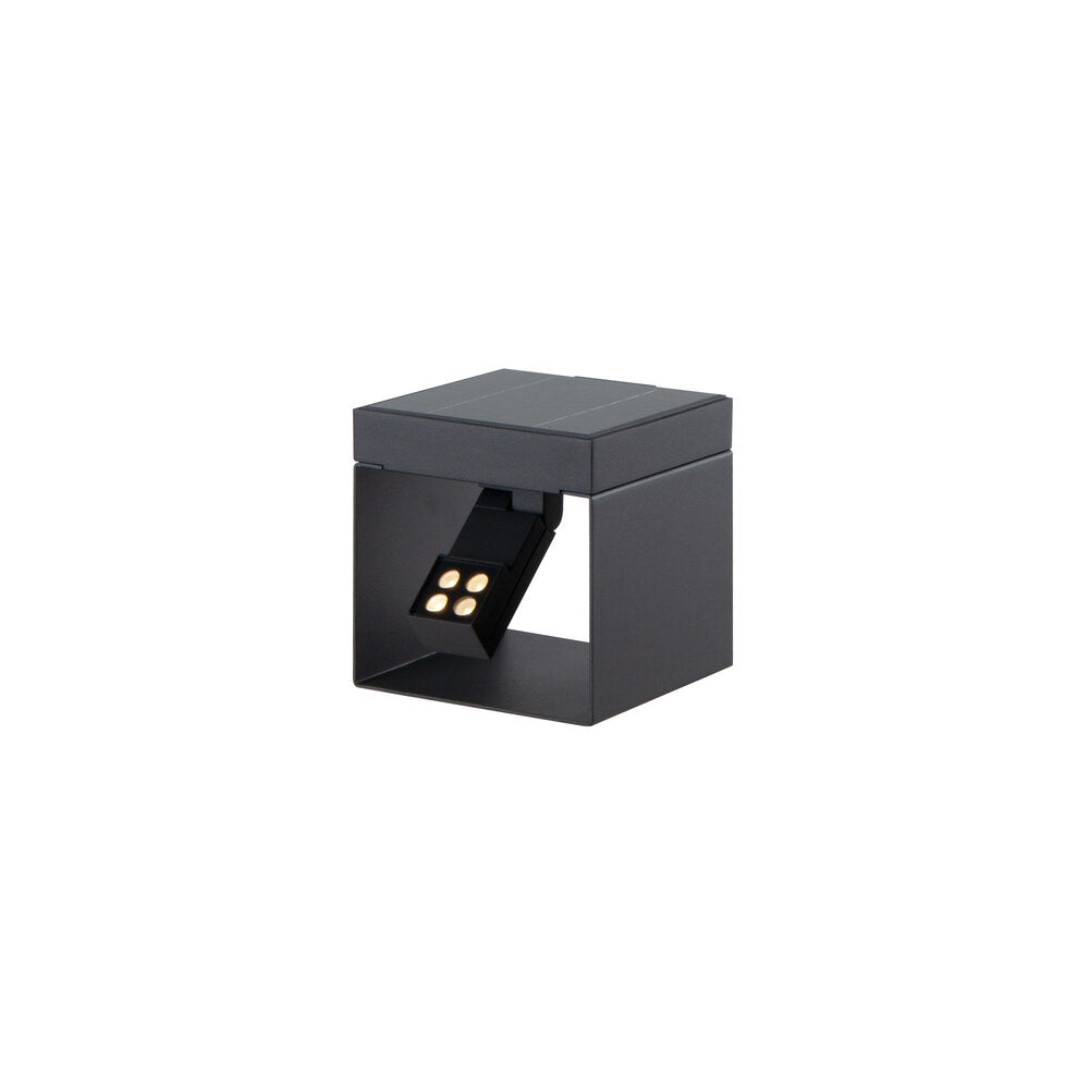 Klewe Alea Akku-Solarleuchte 145mm anthrazit anthrazit