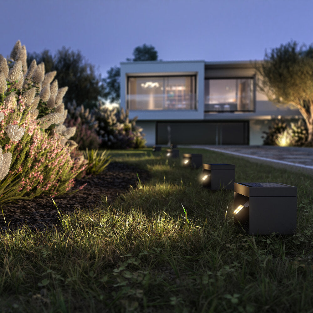 Klewe Alea Akku-Solarleuchte 145mm anthrazit anthrazit