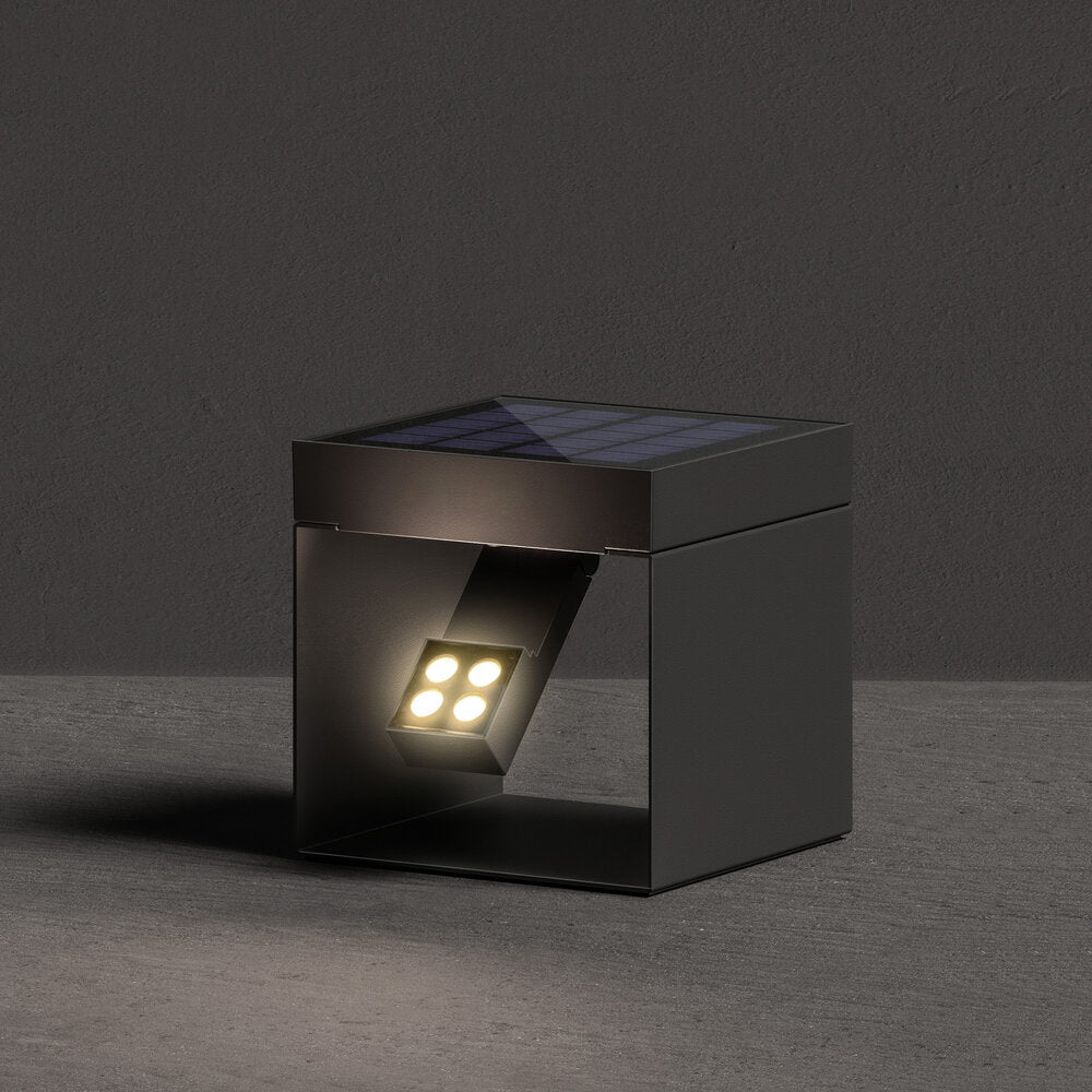 Klewe Alea Akku-Solarleuchte 145mm anthrazit anthrazit