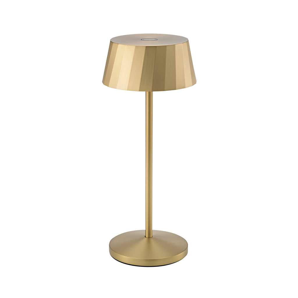 Akku-Tischleuchte Facetta 222mm goldfarben goldfarben