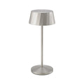 Akku-Tischleuchte Facetta 222mm silberfarben silberfarben