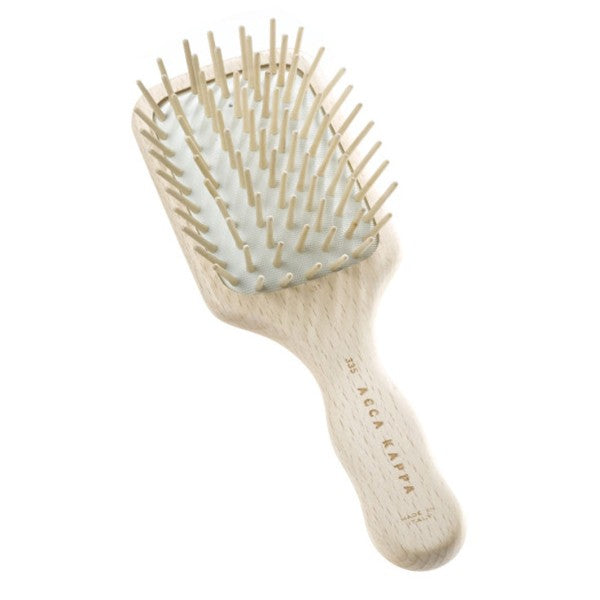 Small Rectangular Travel Pneumatic Brush With Wooden Pins