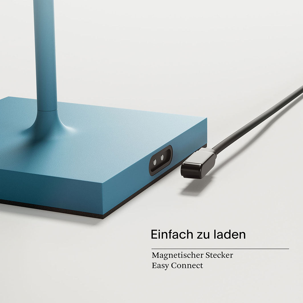 Doppelpack Nuindie Tischleuchte 2x Nuindie USB-C 380mm delphinblau delphinblau