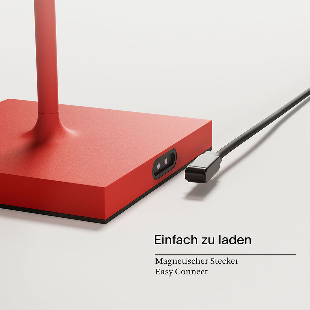 Doppelpack Nuindie Tischleuchte 2x Nuindie USB-C 380mm feuerrot feuerrot