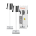 Doppelpack Nuindie Tischleuchte 2x Nuindie USB-C 380mm silberfarben silberfarben