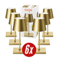 Gastropack Nuindie mini Tischleuchte 6x Nuindie USB-C 250mm goldfarben goldfarben