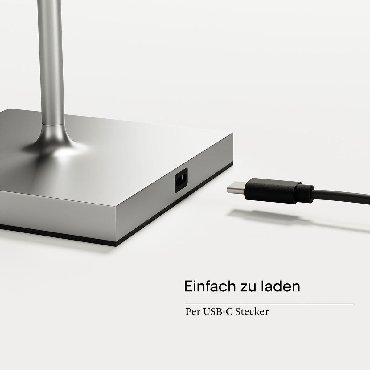 Gastropack Nuindie mini Tischleuchte 6x Nuindie USB-C 250mm silberfarben silberfarben