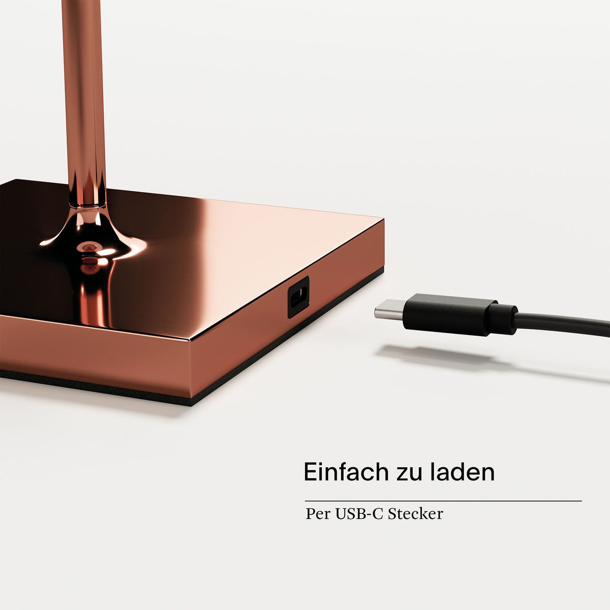 Gastropack Nuindie Tischleuchte 6x Nuindie USB-C 380mm kupferfarben kupferfarben
