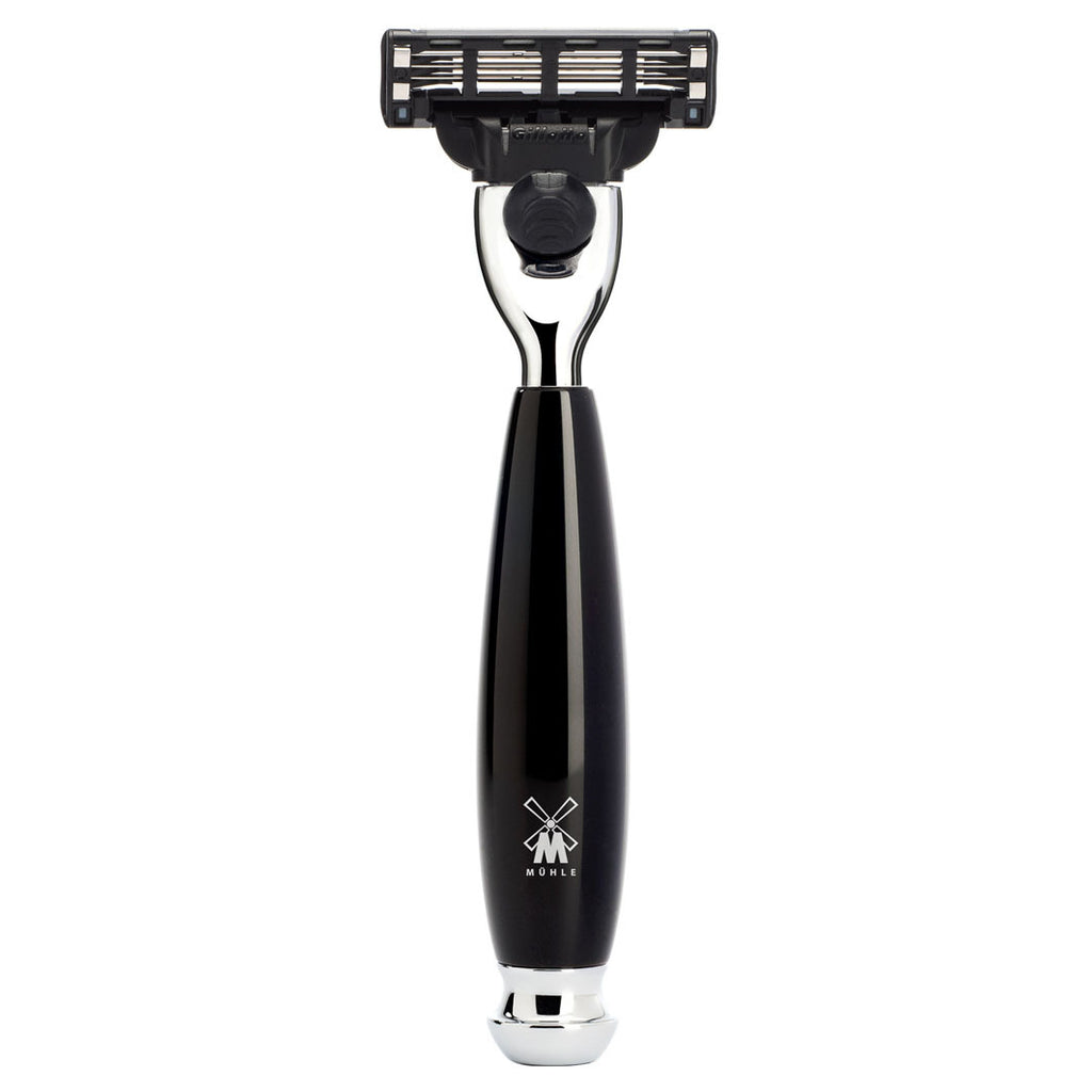 VIVO 3-Klingen-Rasierer, Gillette® Mach3®, Griffmaterial Edelharz, schwarz