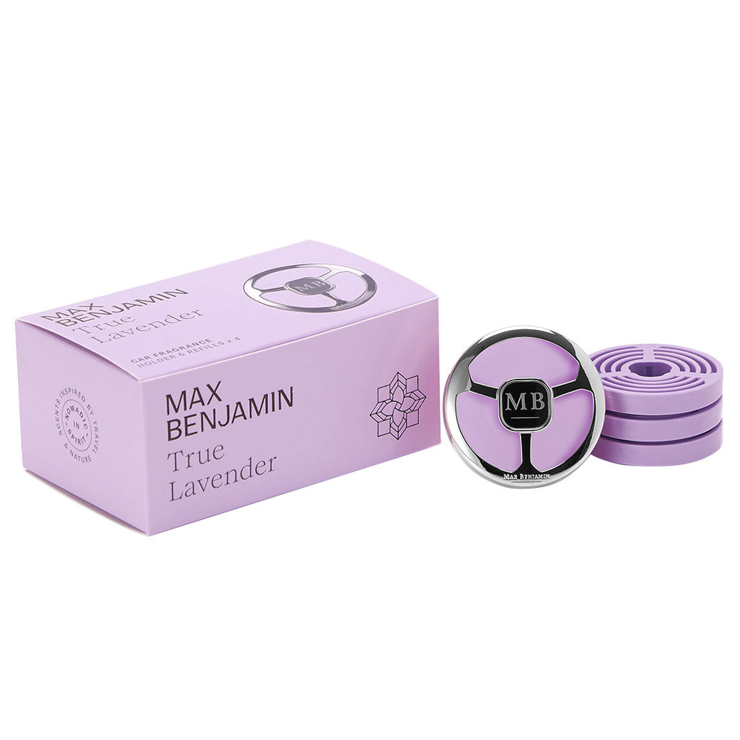 Autoduft Lenkrad Set mit 4 Duftscheiben, True Lavender