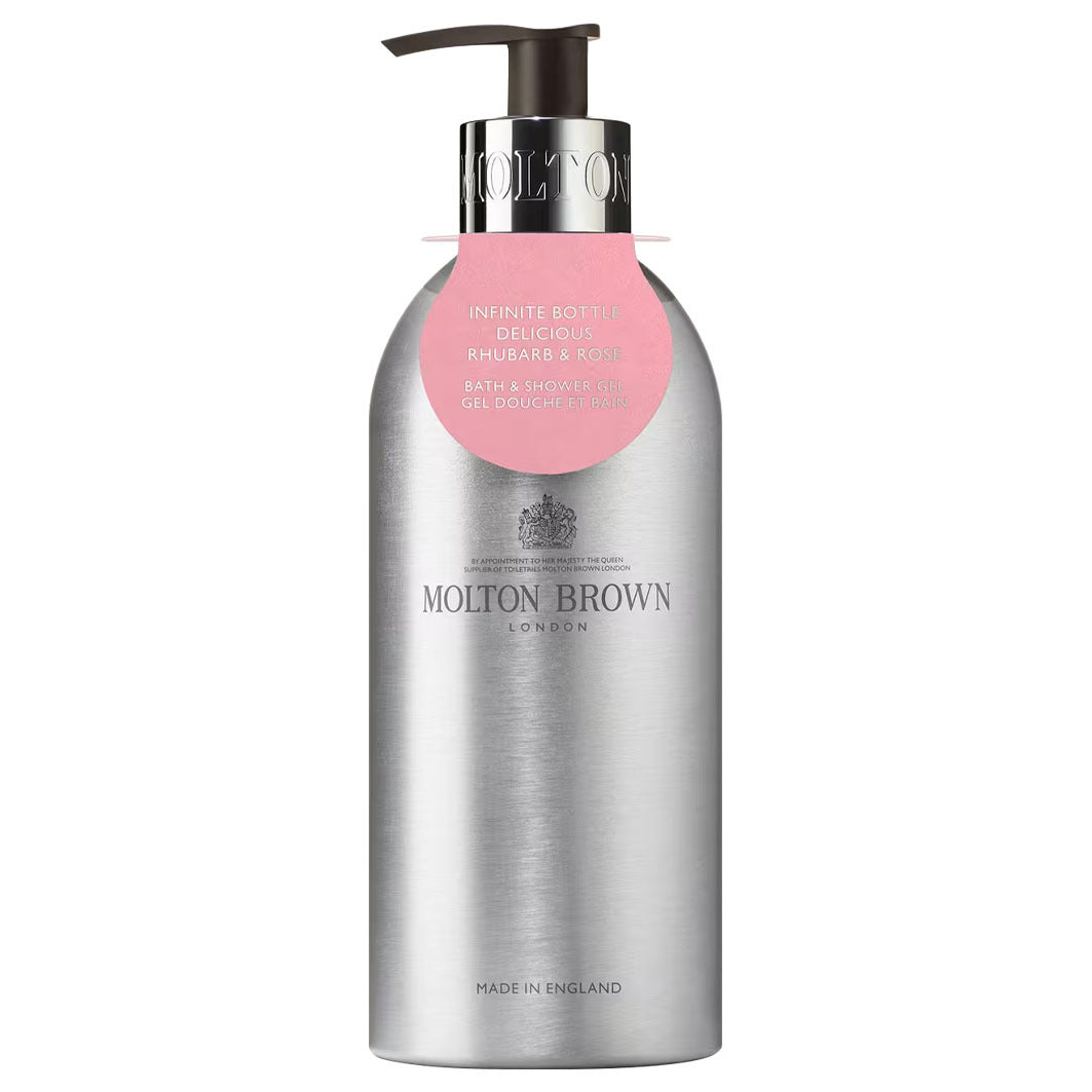 Delicious Rhubarb & Rose Bath & Shower Gel Infinite Bottle 400 ml