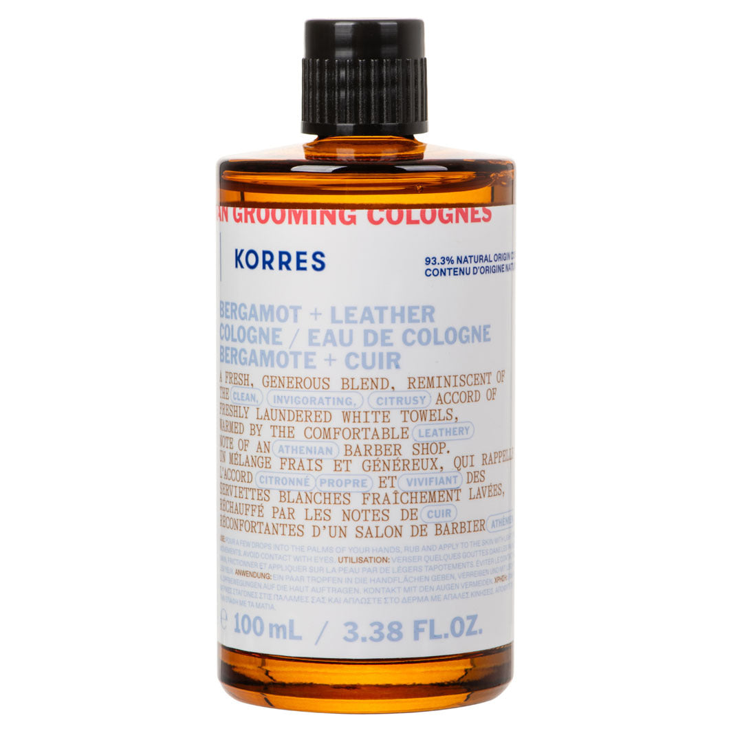 ATHENIAN GROOMING EAU DE COLOGNE mit Bergamotte + Ledernoten