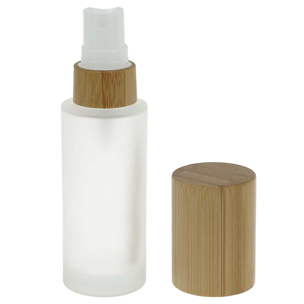 Zerstäuber 30ml, Glas mit Bambuskappe und Ring