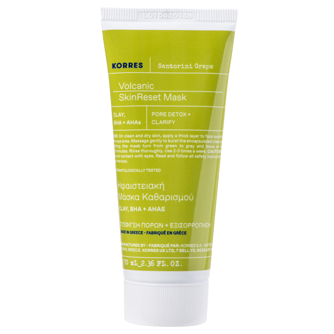 SANTORINI GRAPE Hautverfeinernde Maske mit Vulkansand