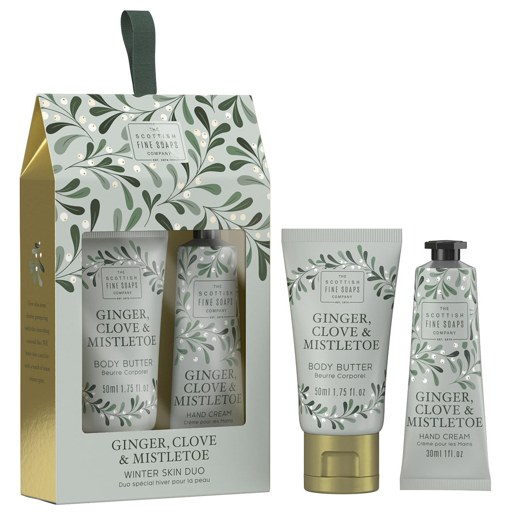 Ginger, Clove & Mistletoe Winter Skin Care Duo (1x30ml & 1x50ml)