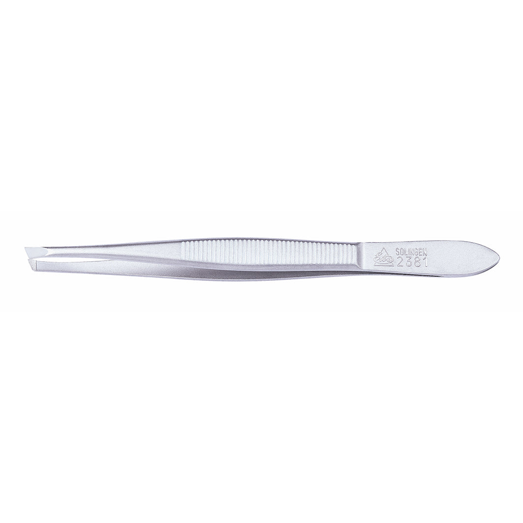 Premium Pinzette "Premium" 9cm Rostfrei, schmal-schräg