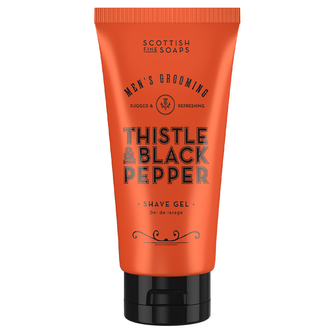 Men's Grooming Thistle & Black Pepper Shave Gel 150ml Tube