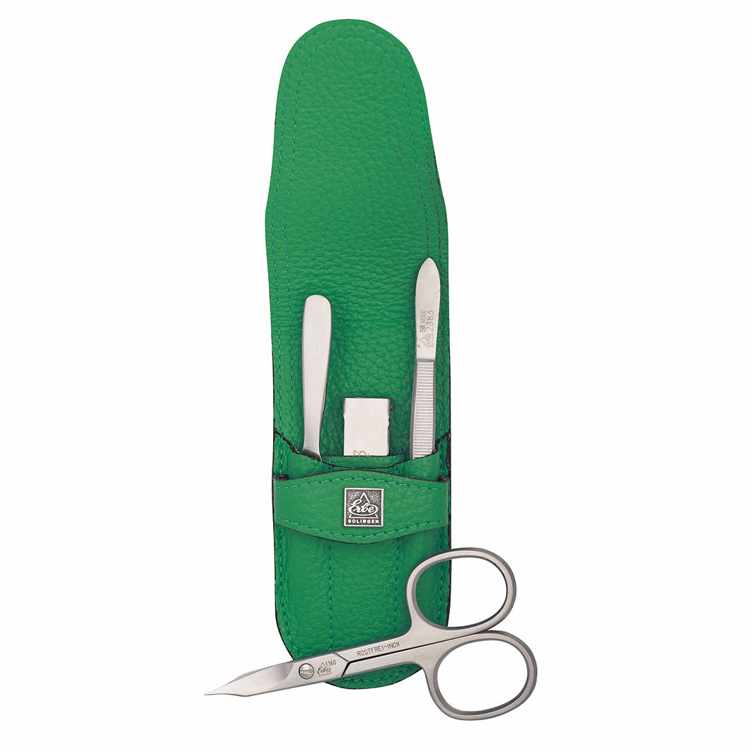 Manicure Stecketui Inox Grün Nagelschere & Knipser, Serie "Piemont"