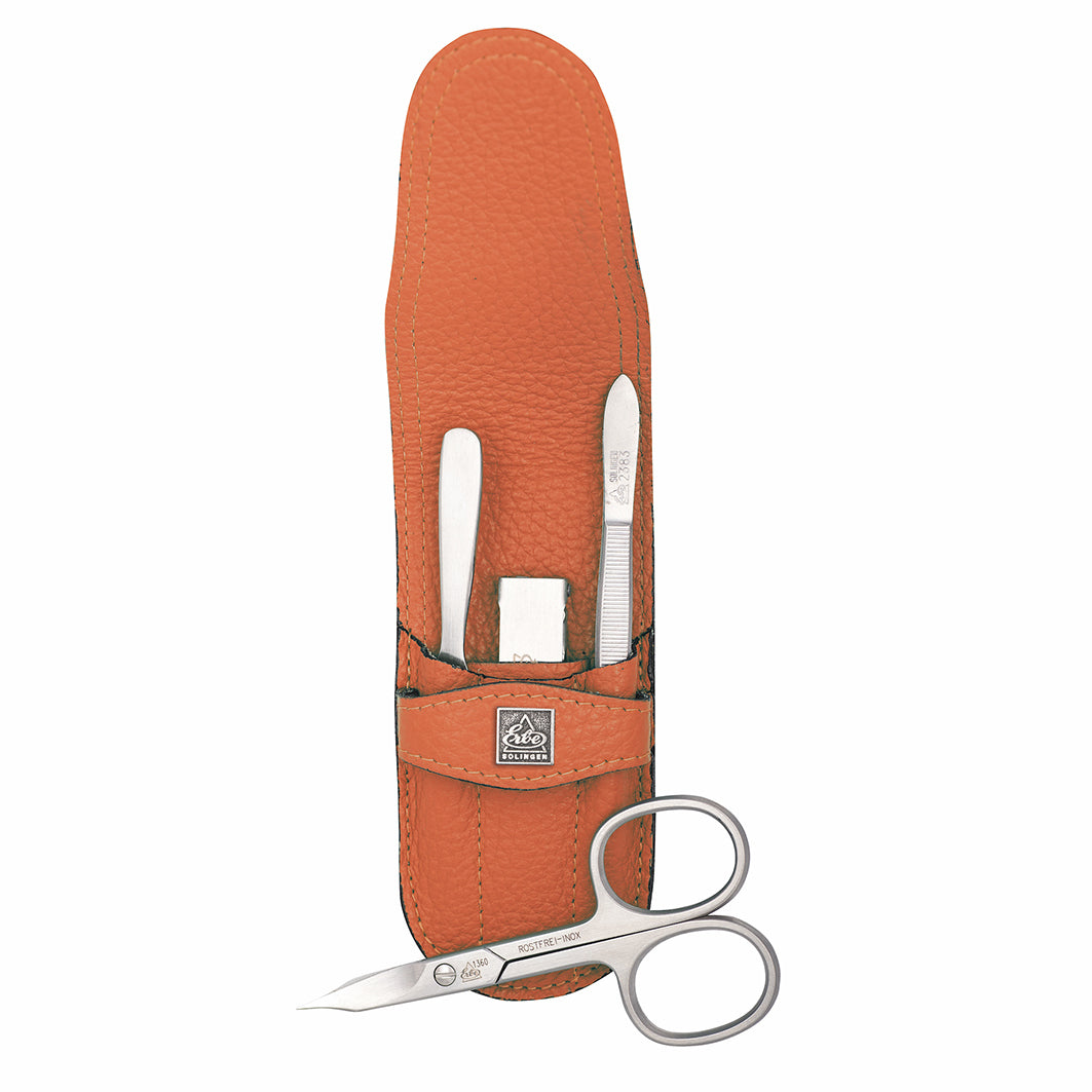Manicure Stecketui Inox Orange Nagelschere & Knipser, Serie "Piemont"