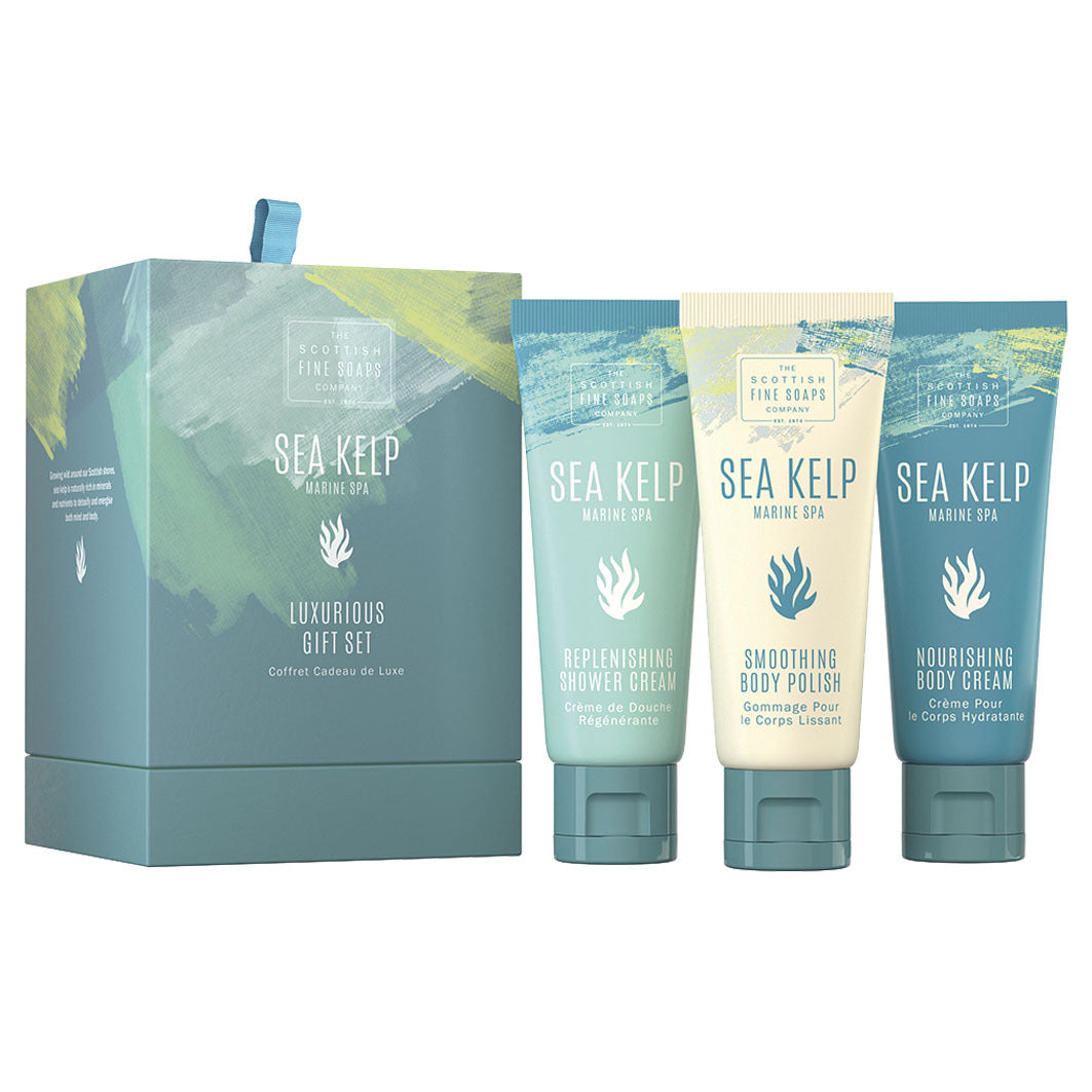 SEA KELP Marina Spa Luxus Geschenkset 3x75ml Tubes, 1x40g Seife