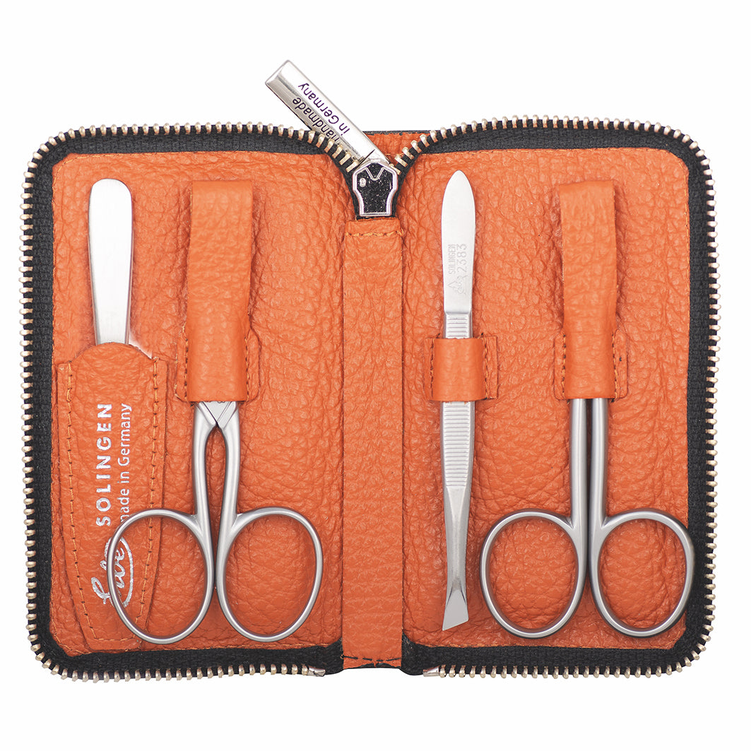 Manicure Rv-Etui Inox Orange Serie "Piemont"