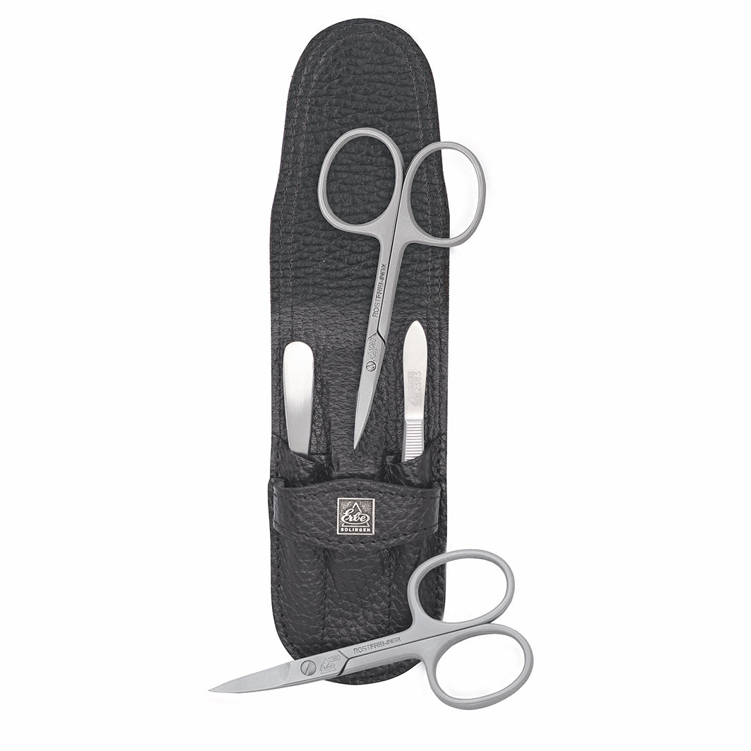 Manicure Stecketui Inox Schwarz Nagel- & Hautschere, Serie "Piemont"
