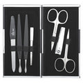 Magisches Manicure-Etui 7-Tlg Schwarz/Silber-Glänzend