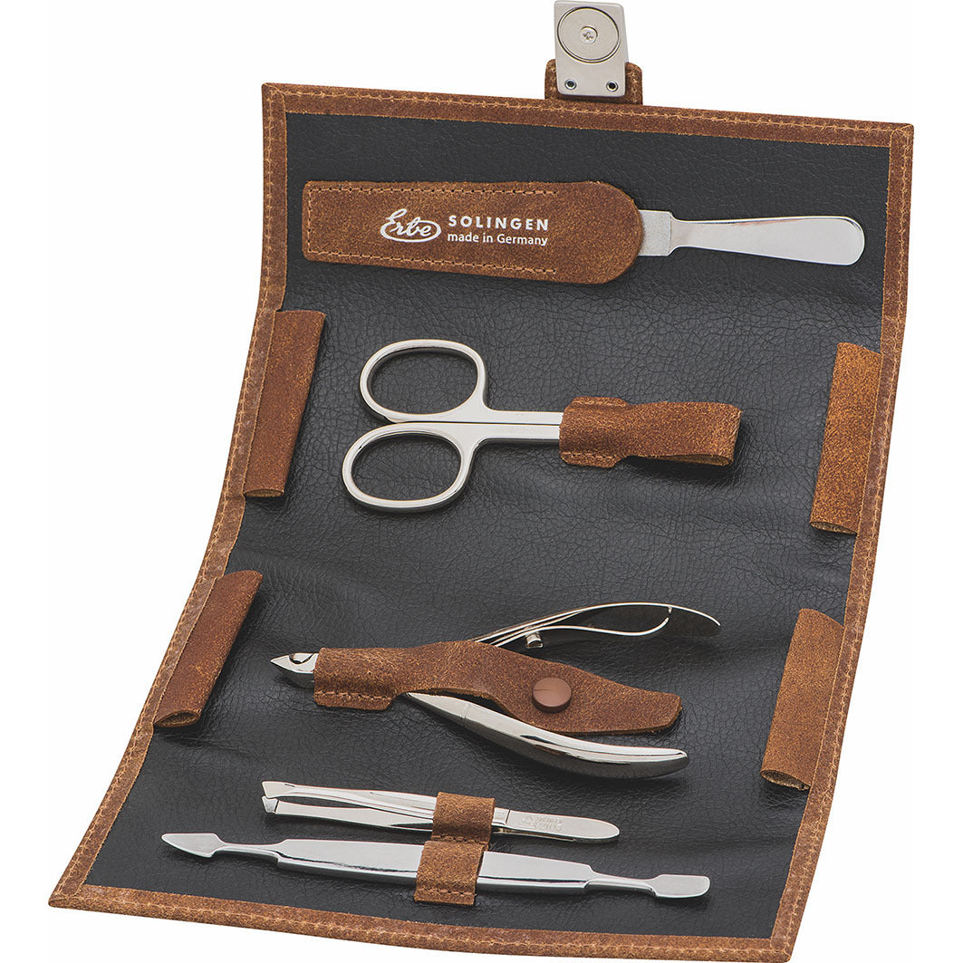 Manicure Wickeletui Inox Cognac