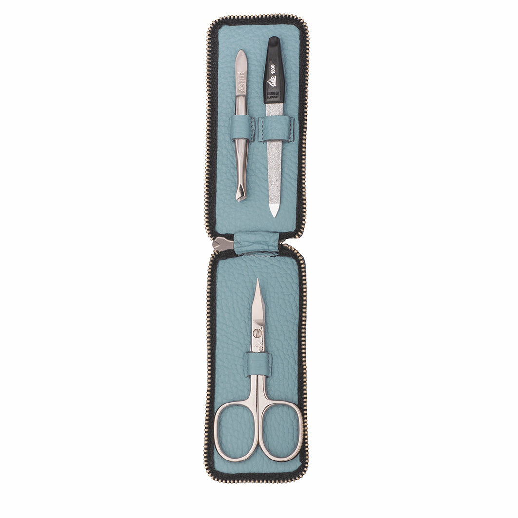 Manicure Rv-Taschenetui Hellblau Serie "Longo"