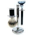 3-teiliges Rasierset Griffmaterial Carbon