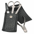 Manicure Etui Rostfrei Black 4-Tlg