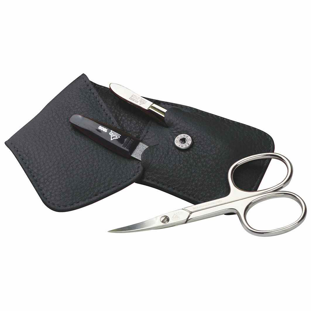 Manicure Taschenetui Schwarz Blisterverpackung