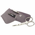 Manicure Taschenetui Grau Blisterverpackung