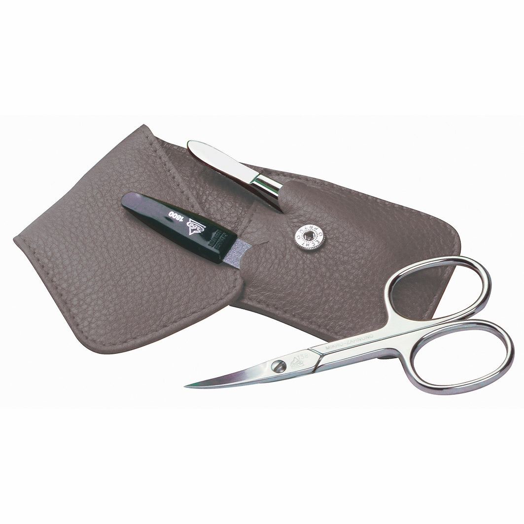 Manicure Taschenetui Taupe Blisterverpackung