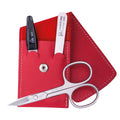 Manicure Taschenetui Rot Inox 3-Tlg Serie "Travel"
