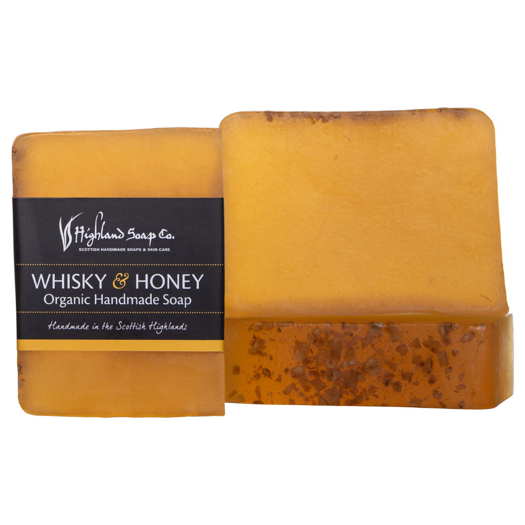 Organic Glycerine Soap Whisky & Honey Handmade 150g