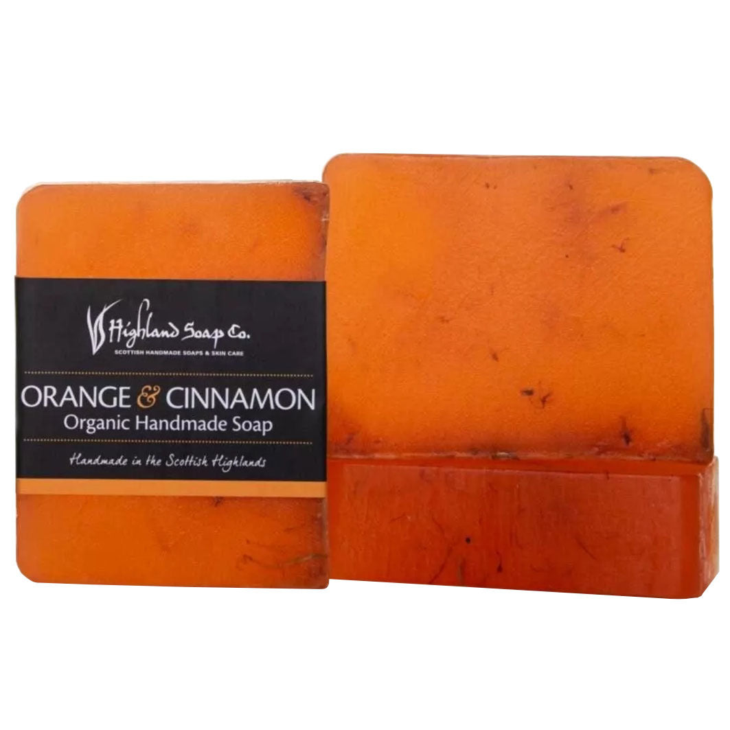 Organic Glycerine Soap  Sweet Orange & Cinnamon Handmade 150g