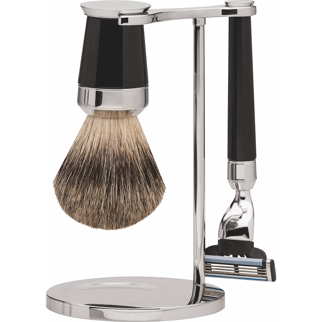 Rasiergarnitur Gillette Mach3 3-Tlg. Dachshaar-Pinsel, Schwarz, Sonderpreis